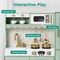 Best Choice Products Wooden Cottage Kids Pretend Play Kitchen with 11 Accessories, Espresso Machine